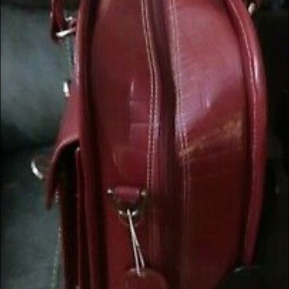 Siamod San Martian Leather Laptop Bag NWT - Picture 4 of 8